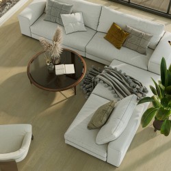 Композитная паркетная доска Quartz Parquet Классик Дуб карельский 419 400-1220×152×7