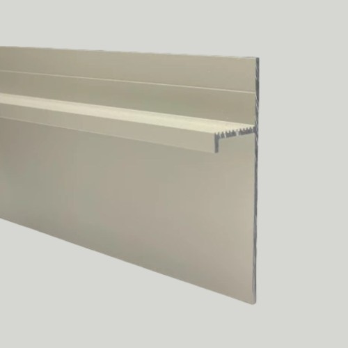 Плинтус алюминиевый теневой Modern Decor серебро матовое 2000×80×15 Плинтус алюминиевый теневой Modern Decor серебро матовое 2000×80×15