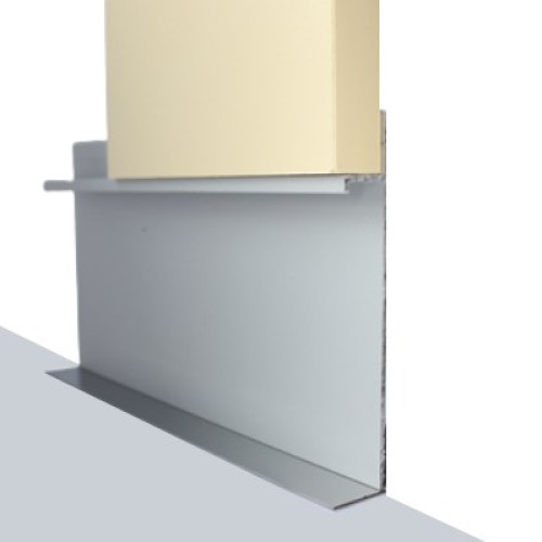 Плинтус алюминиевый теневой Modern Decor серебро матовое 2000×80×15 Плинтус алюминиевый теневой Modern Decor серебро матовое 2000×80×15