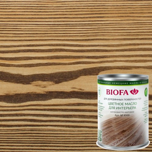 Масло для дерева Biofa 8500 цвет 8533 Дуб копченый 1 л