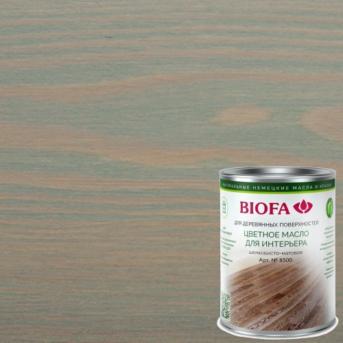 Масло для дерева Biofa 8500 цвет 8535 Сталь 1 л