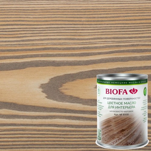 Масло для дерева Biofa 8500 цвет 8550 Оникс 1 л