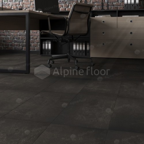 Виниловый пол Alpine Floor клеевой Light Stone Ларнака ЕСО 15−2 608×303×2,5 фото в интерьере
