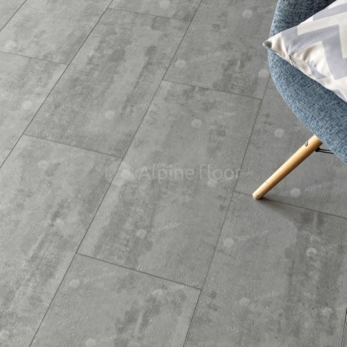 Виниловый пол Alpine Floor клеевой Light Stone Самерсет ЕСО 15−6 608×303×2,5 фото в интерьере
