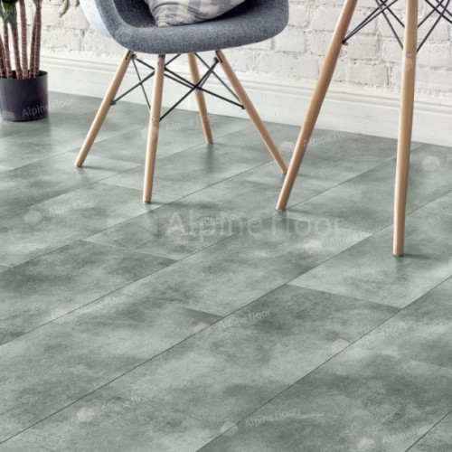Виниловый пол Alpine Floor клеевой Light Stone Бристоль ЕСО 15−10 608×303×2,5 фото в интерьере