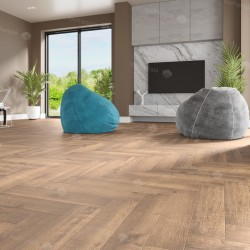 Кварцвиниловая плитка Alpine Floor клеевая Parquet LVT Дуб Royal ECO 16-2 венгерская елка 590×118×2,5