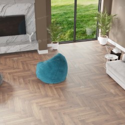 Кварцвиниловая плитка Alpine Floor клеевая Parquet LVT Дуб Royal ECO 16-2 венгерская елка 590×118×2,5