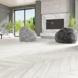 Кварцвиниловая плитка Alpine Floor клеевая Parquet LVT Дуб Арктик ECO 16-4 венгерская елка 590×118×2,5