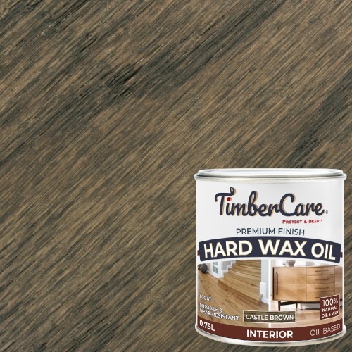 Масло с твердым воском TimberCare Hard Wax Oil цвет Темно-коричневый 350061 0,75 л