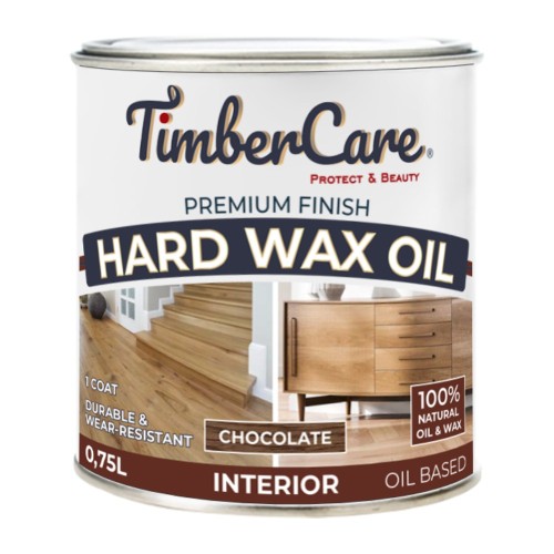 Масло с твердым воском TimberCare Hard Wax Oil цвет Шоколадный 350062 полуматовое 0,75 л