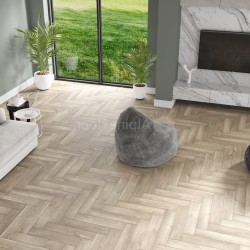 Кварцвиниловая плитка Alpine Floor клеевая Parquet LVT Дуб Натуральный отбеленный ECO 16-5 венгерская елка 590×118×2,5