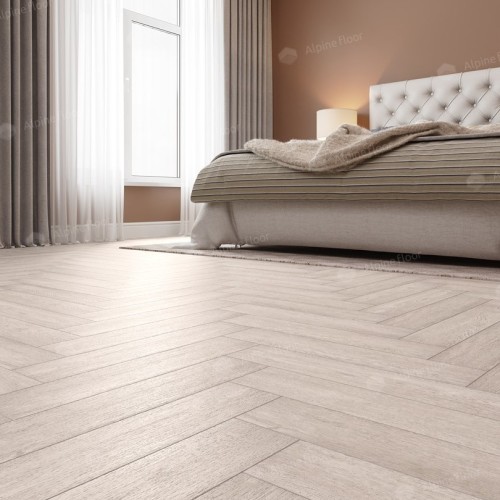 Кварцвиниловая плитка Alpine Floor клеевая Parquet LVT Голубой Лес ECO 16-9 венгерская елка 590×118×2,5