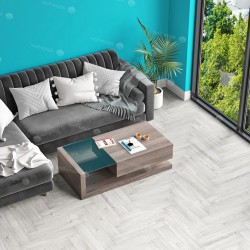 Кварцвиниловая плитка Alpine Floor клеевая Parquet LVT Снежный ECO 16-11 венгерская елка 590×118×2,5