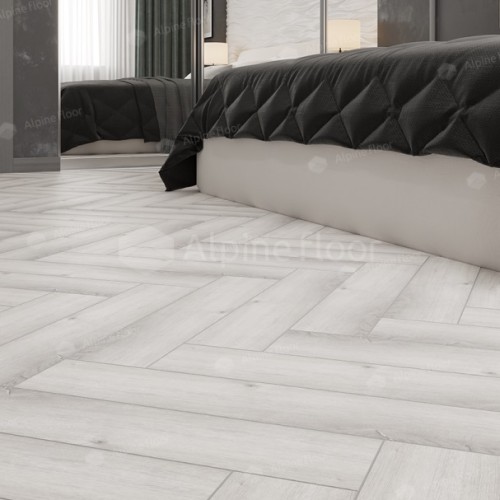 Кварцвиниловая плитка Alpine Floor клеевая Parquet LVT Дуб Альхена ECO 16-12 венгерская елка 590×118×2,5