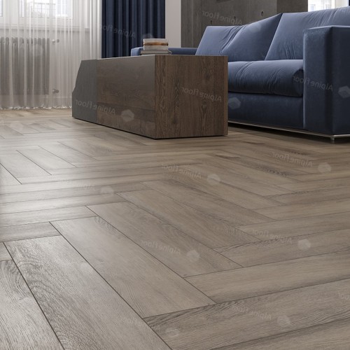 Кварцвиниловая плитка Alpine Floor клеевая Parquet LVT Дуб Исида ECO 16-15 венгерская елка 590×118×2,5