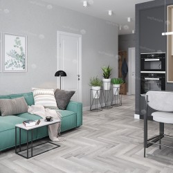 Кварцвиниловая плитка Alpine Floor клеевая Parquet LVT Дуб Лейтена ECO 16-18 венгерская елка 590×118×2,5