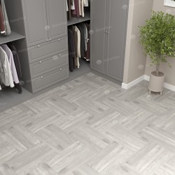Кварцвиниловая плитка Alpine Floor клеевая Parquet LVT Дуб Полис ECO 16-21 венгерская елка 590×118×2,5