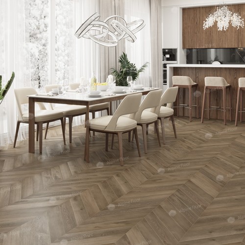 Кварцвиниловый SPC ламинат Alpine Floor Chevron Alpine Дуб Насыщенный ECO 18-4 французская елка 600×127×5 Кварцвиниловый SPC ламинат Alpine Floor Chevron Alpine Дуб Насыщенный ECO 18-4 французская елка 600×127×5