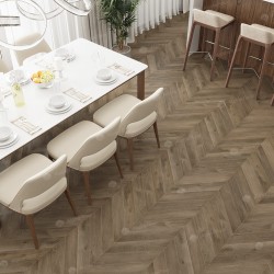 Кварцвиниловый SPC ламинат Alpine Floor Chevron Alpine Дуб Насыщенный ECO 18-4 французская елка 600×127×5