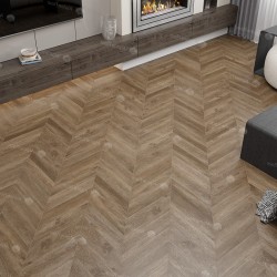 Кварцвиниловый SPC ламинат Alpine Floor Chevron Alpine Макадамия ECO 18-5 французская елка 600×127×5