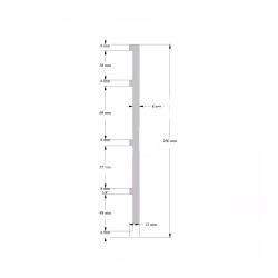 Плинтус под покраску Orac Decor Fundamentals SX207 Square 2000×250×13