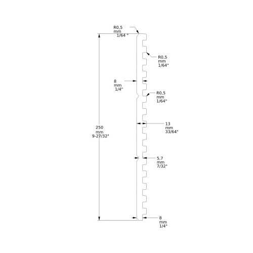 Стеновая панель под покраску Orac Decor WX205 Track 2000×250×13