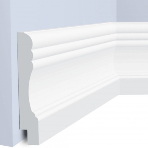 Плинтус под покраску Hiwood W009L 2000×145×25