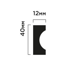 Молдинг из полистирола под покраску Hiwood P40 2700×40×12