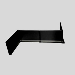 Плинтус алюминиевый Modern Decor анодированный черный сапожок 2950×40×10