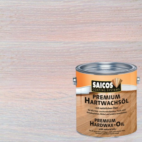 Масло с твердым воском для пола Saicos Premium Hartwachsol цвет 3100 Белый матовый 0,125 л