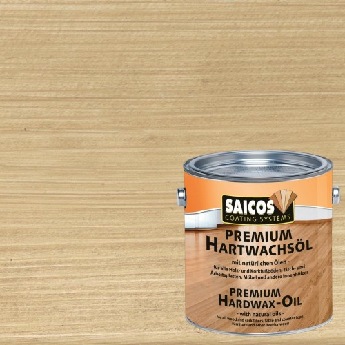 Масло с твердым воском для пола Saicos Premium Hartwachsol цвет 3317 Серебристо-серый матовый 2,5 л