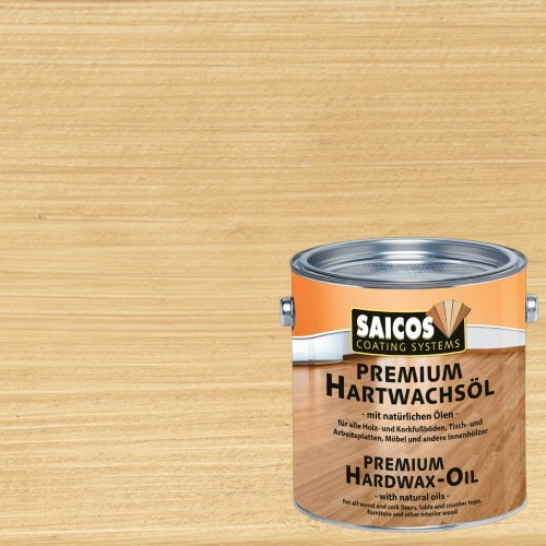 Масло с твердым воском для пола Saicos Premium Hartwachsol цвет 3328 Тик матовый 2,5 л