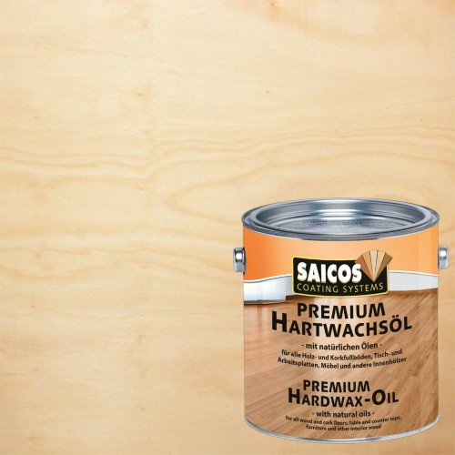 Масло бесцветное с твердым воском для пола Saicos Premium Hartwachsol 3305 матовое 0,75 л