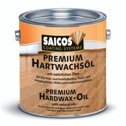 Масло бесцветное с твердым воском для пола Saicos Premium Hartwachsol 3035 глянцевое 0,125 л