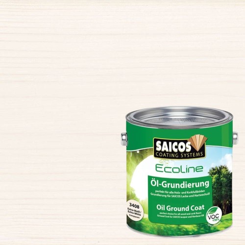 Масло грунтовочное для дерева Saicos Ecoline Ol-Grundierung цвет 3408 Экстрабелый 0,75 л