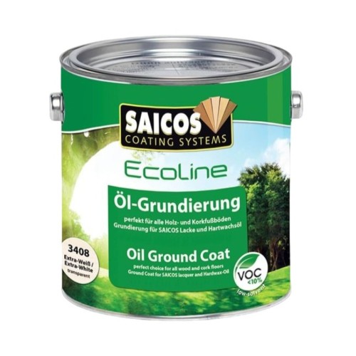 Масло грунтовочное для дерева Saicos Ecoline Ol-Grundierung цвет 3408 Экстрабелый 0,75 л