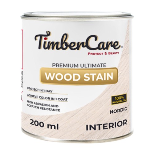 Масло для дерева TimberCare Wood Stain цвет Скандинавский 350001 шелковисто-матовое 0,2 л