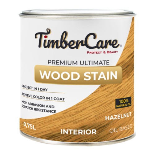 Масло для дерева TimberCare Wood Stain цвет Лесной орех 350016 шелковисто-матовое 0,75 л