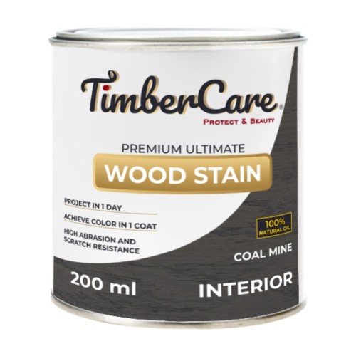 Масло для дерева TimberCare Wood Stain цвет Угольная шахта 350029 шелковисто-матовое 0,2 л Масло для дерева TimberCare Wood Stain цвет Угольная шахта 350029 шелковисто-матовое 0,2 л