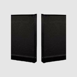 Заглушка алюминиевая для плинтуса Modern Decor черная матовая 40 мм 2 шт/уп