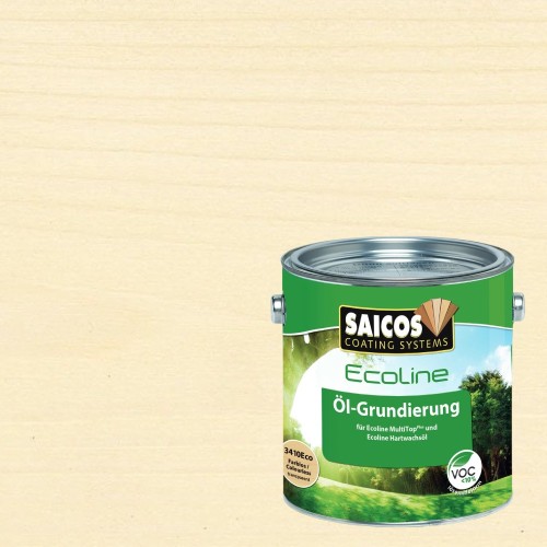 Масло бесцветное грунтовочное для дерева Saicos Ecoline Ol-Grundierung 3410 0,75 л