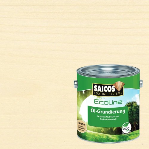 Масло бесцветное грунтовочное для дерева Saicos Ecoline Ol-Grundierung 3410 0,75 л