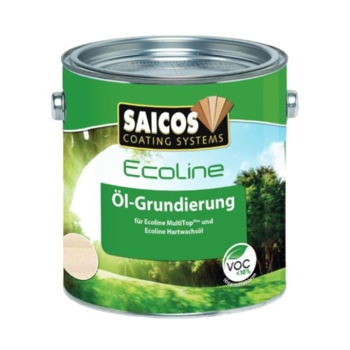Масло грунтовочное для дерева Saicos Ecoline Ol-Grundierung цвет 3413 Береза 2,5 л