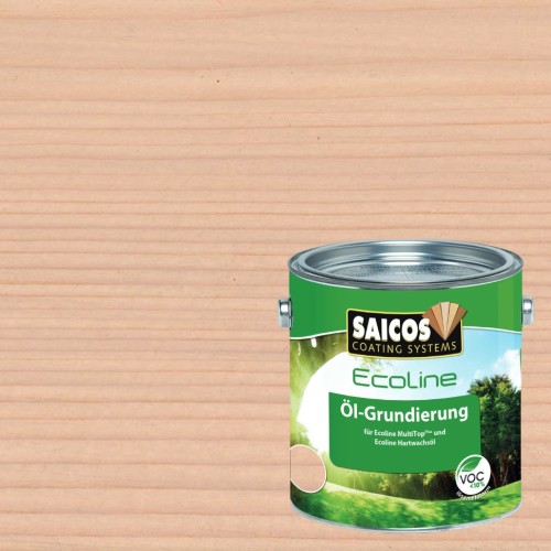 Масло грунтовочное для дерева Saicos Ecoline Ol-Grundierung цвет 3418 Груша 2,5 л