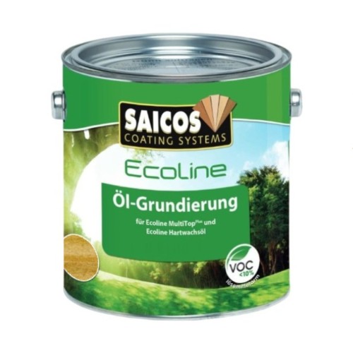 Масло грунтовочное для дерева Saicos Ecoline Ol-Grundierung цвет 3458 Дуб 0,75 л