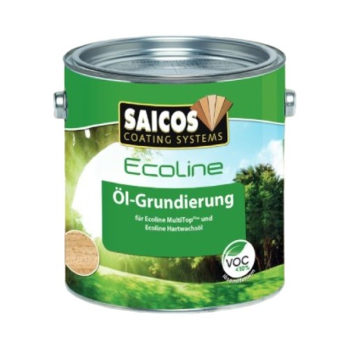Масло грунтовочное для дерева Saicos Ecoline Ol-Grundierung цвет 3422 Каштан 2,5 л