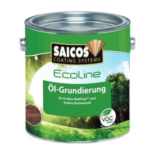 Масло грунтовочное для дерева Saicos Ecoline Ol-Grundierung цвет 3485 Палисандр 2,5 л