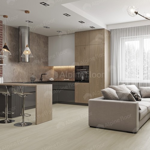 Кварцвиниловый SPC ламинат Alpine Floor Solo Plus Ленто ECO 14-501 1220×183×4