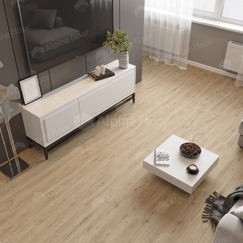 Кварцвиниловый SPC ламинат Alpine Floor Solo Plus Анданте ECO 14-1001 1220×183×4
