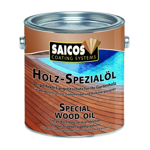 Масло для террас Saicos Holz-Spezialol цвет 0118 Тик 0,125 л